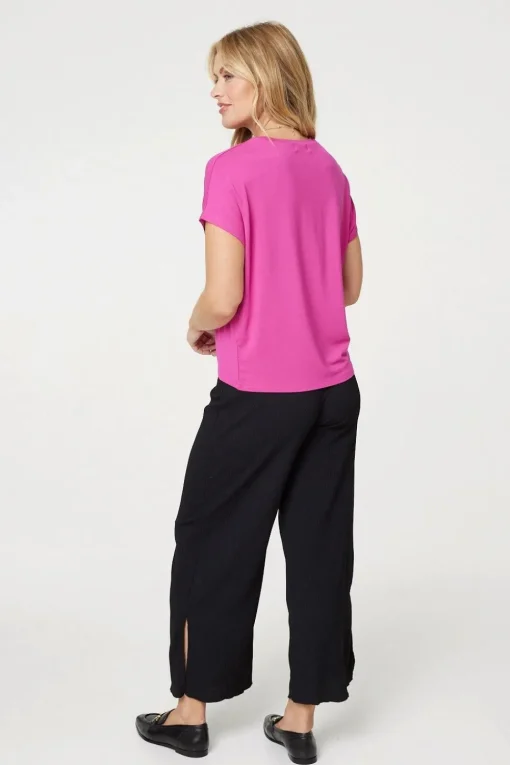 Plain Short Sleeve Boxy T-Shirt
