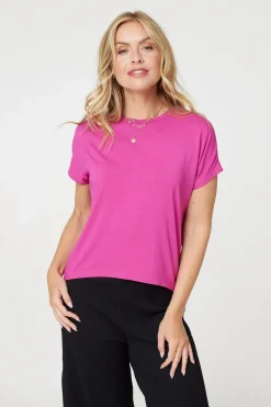 Plain Short Sleeve Boxy T-Shirt