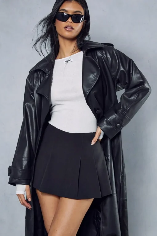 Pleated Mini Skort