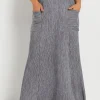 Pleated Pocket Skirt