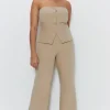 Plus Premium Tailored Bustier Jumpsuit