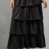 Poplin Frill Tiered Skirt Co Ord