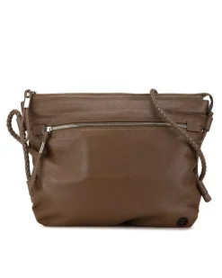 Preloved 1955 Horsebit Small Leather Crossbody Bag Beige
