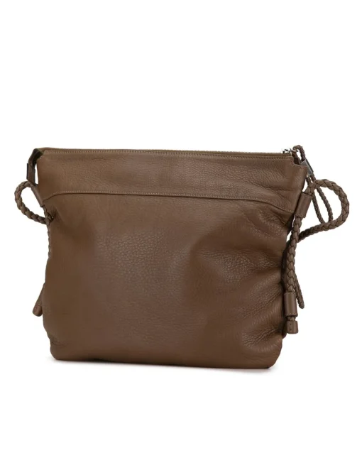Preloved 1955 Horsebit Small Leather Crossbody Bag Beige