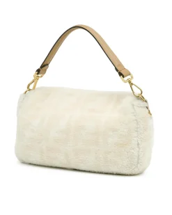 Preloved Baguette Shearling Shoulder Bag