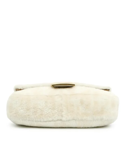 Preloved Baguette Shearling Shoulder Bag