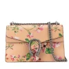 Preloved Blooms Print Leather Dionysus Shoulder Bag with Chain Strap