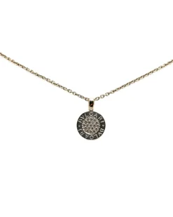 Preloved Bzero1 18k Rose Gold Diamond Pendant Necklace
