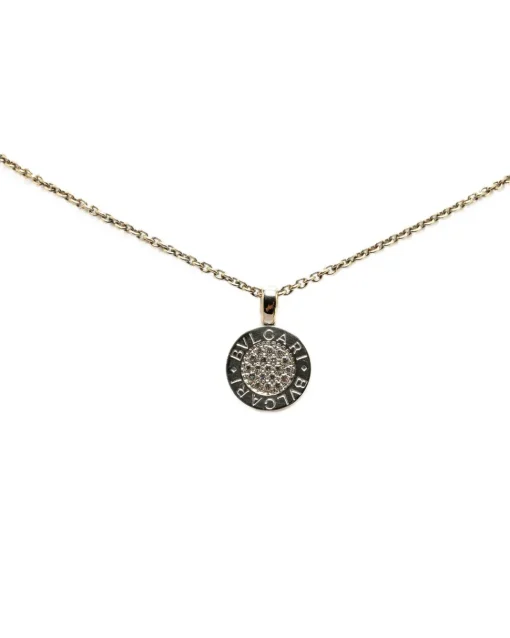 Preloved Bzero1 18k Rose Gold Diamond Pendant Necklace