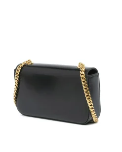 Preloved Calfskin Chain Shoulder Bag with Gold-Tone Strap