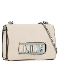 Preloved Calfskin Mosaic Flap Bag with Chain and Magnetic Closure
