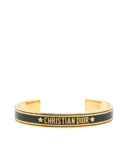 Preloved Enamel and Gold Plated Cuff Bracelet