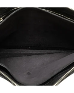 Preloved Eye Clutch - Black Leather Authentic Eye Clutch -