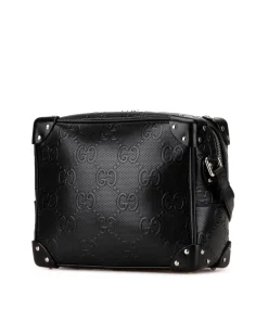 Preloved GG Marmont Black Leather Crossbody Bag  GG Marmont