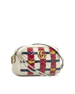 Preloved GG Marmont Mini Chain Bag Multicolor Leather Crossbody Bag