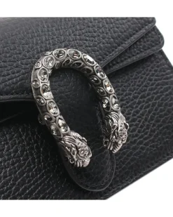 Preloved GG Marmont Mini Chain Bag Black Leather Crossbody