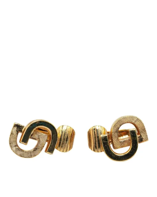 Preloved Gold Plated Clip On Earrings with Back Closure