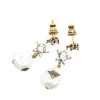 Preloved Gold Plated Crystal Star Bee Faux Pearl Drop Earrings