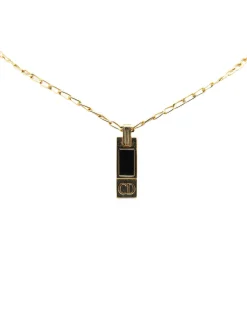Preloved Gold Plated Pendant Necklace with CD Logo