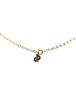 Preloved Gold Plated Pendant Necklace with CD Logo