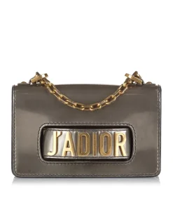 Preloved J'A Flap Bag Gray Leather Shoulder Bag