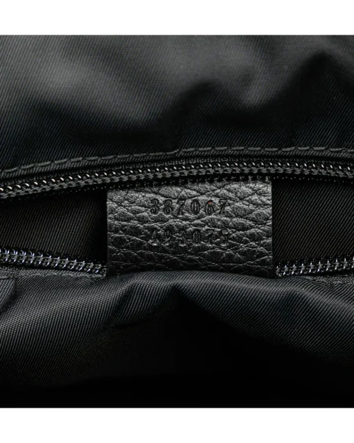 Preloved Nylon Satchel with Adjustable Straps and Top Zip Closure