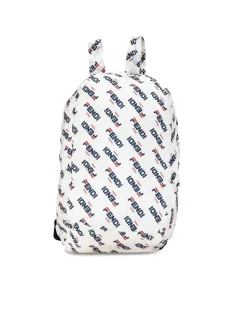 Preloved Packable Nylon Backpack with Top Zip Closure and Flat Back