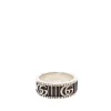 Preloved Silver-Tone GG Logo Ring  Sterling Silver Ring with