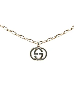 Preloved Sterling Silver Interlocking G Pendant Necklace