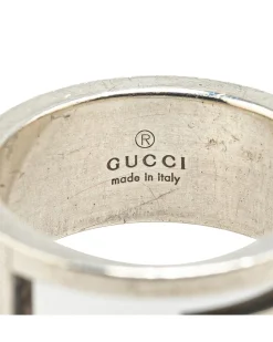Preloved Sterling Silver G Cutout Ring