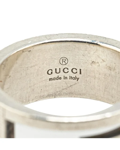 Preloved Sterling Silver G Cutout Ring