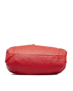 Preloved The Pouch Red Lambskin Leather Shoulder Bag   The Pouch