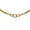 Preloved Tribales Goldtone Metal Necklace with Crystal Accents