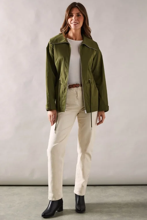 Premium Drawstring Trench Coat
