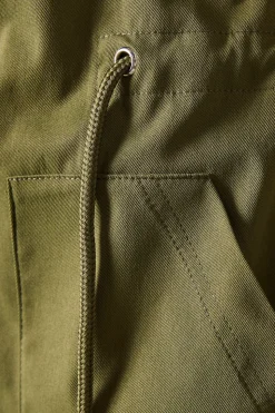 Premium Drawstring Trench Coat