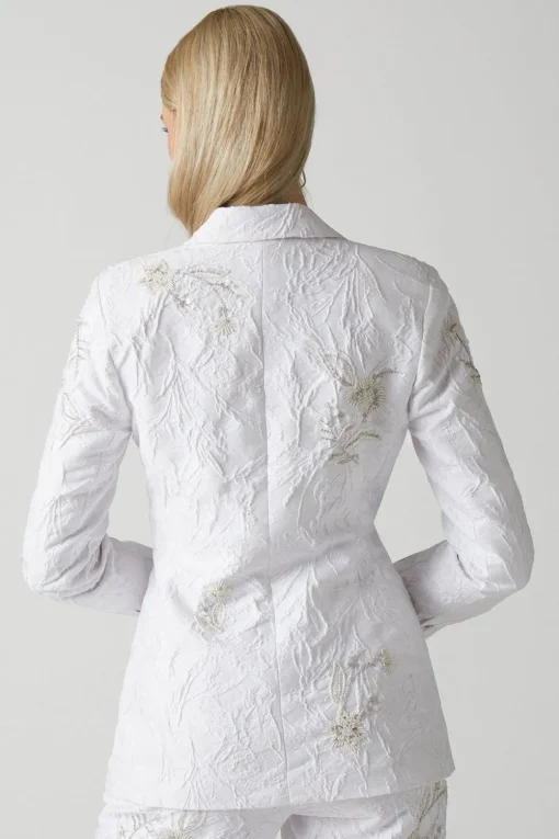 Premium Embellished Jacquard Blazer