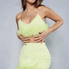 Premium Feather Trim Mini Skirt