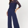 Premium Floral Lace Removable Overlay Jumpsuit