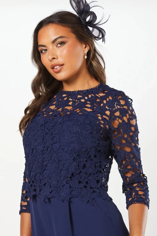 Premium Floral Lace Removable Overlay Jumpsuit