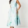 Premium Jacquard Midi Dress
