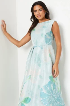 Premium Jacquard Midi Dress