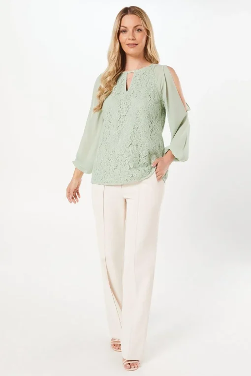 Premium Lace ¾ Sleeve Top