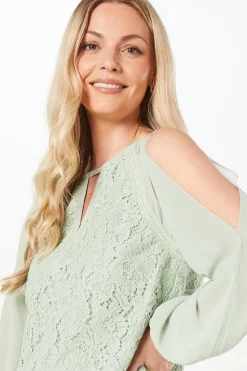 Premium Lace ¾ Sleeve Top