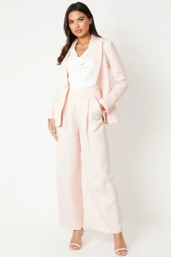 Premium Linen Mix Wide Leg Trouser