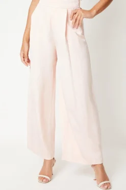 Premium Linen Mix Wide Leg Trouser