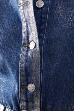 Premium Metallic Denim Boilersuit