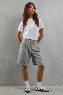 Premium Pinstripe Tailored Short