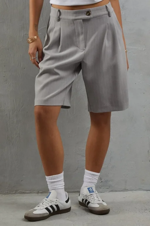 Premium Pinstripe Tailored Short