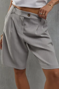 Premium Pinstripe Tailored Short