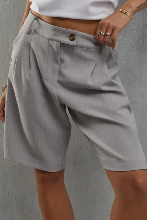 Premium Pinstripe Tailored Short